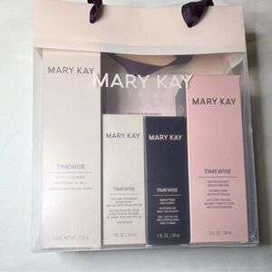 Mary Kay TimeWise Miracle Set Cleanser Moisturizer Sunscreen Nighttime Recovery